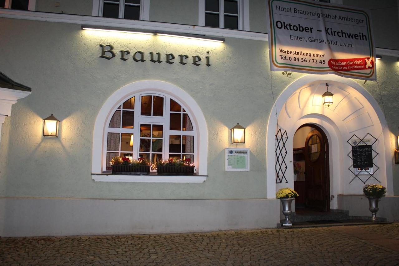 Hotel Brauereigasthof Amberger Kosching Bagian luar foto